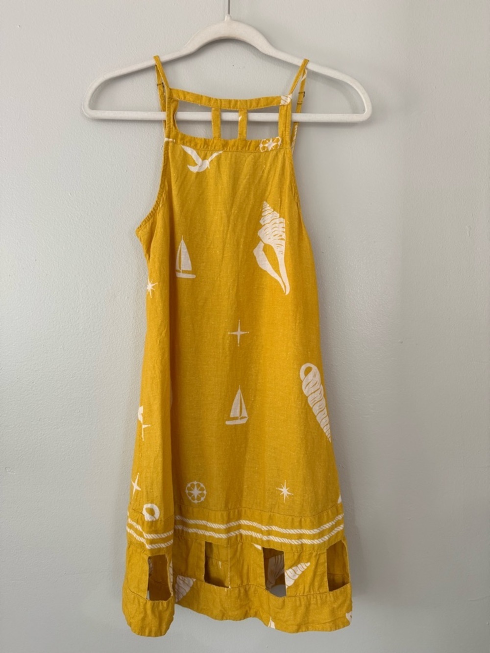 Celandine x Anthropologie Square Neck Mini Dress in Maize - Picture 3 of 9